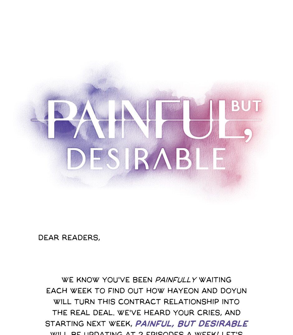 Desirable painful but Desirable, profitable,